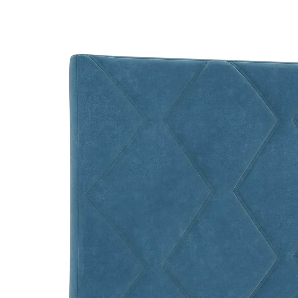 LED Kopfteil Dunkelblau 160 cm Samt