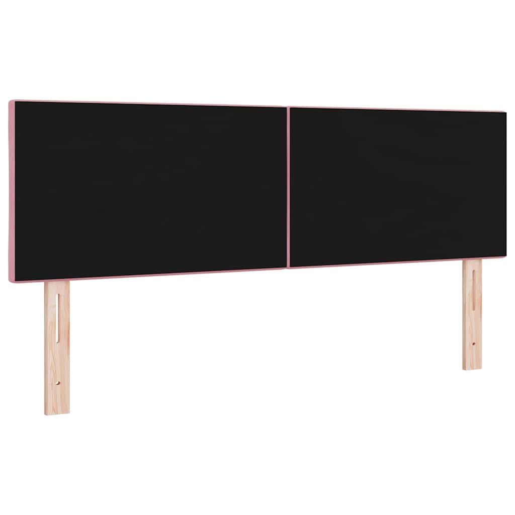 LED Kopfteil Rosa 160 cm Samt