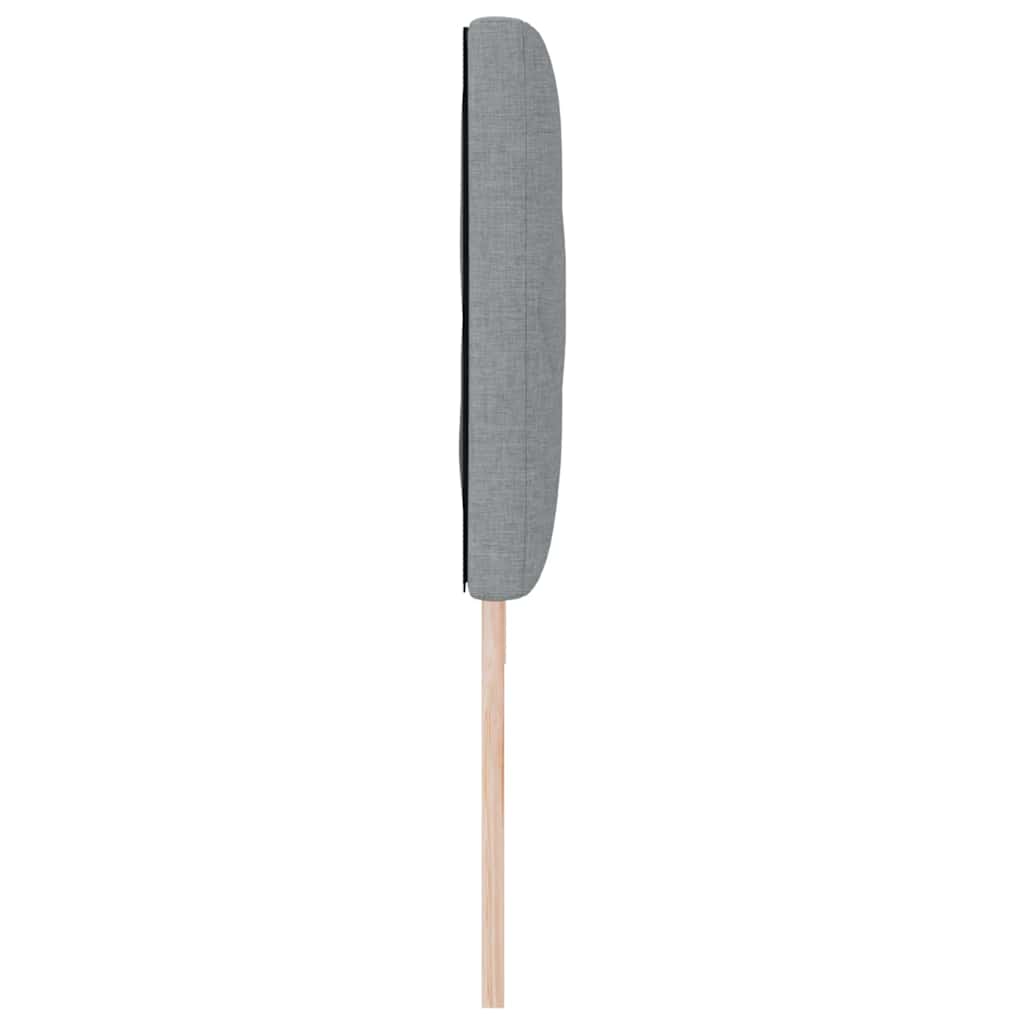 LED Kopfteil Hellgrau 180 cm Stoff