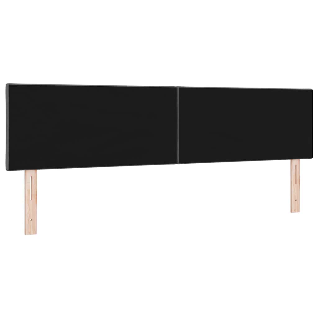 LED Kopfteil Grau 180 cm Stoff