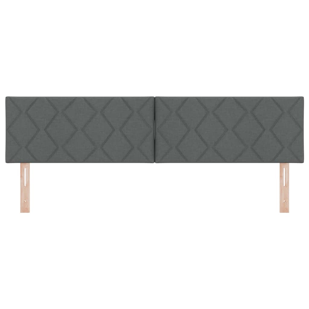 LED Kopfteil Grau 180 cm Stoff
