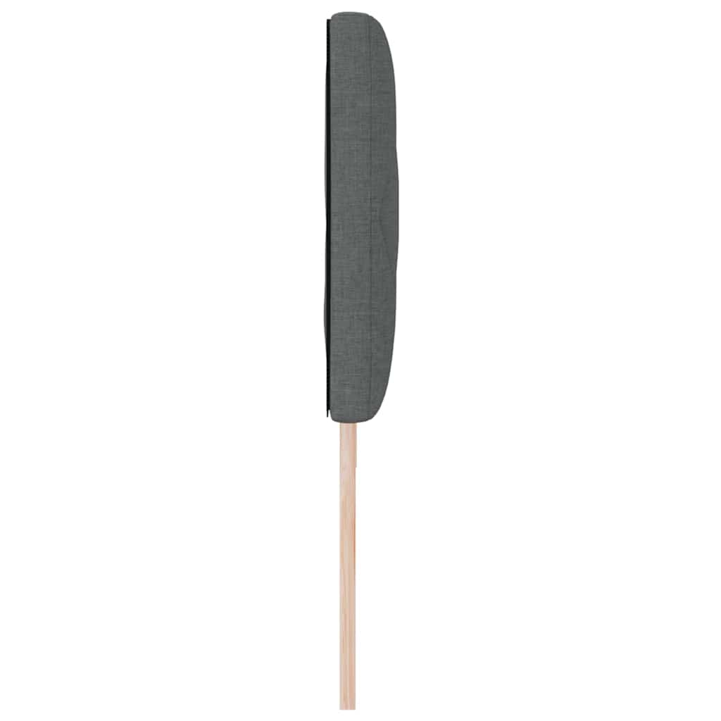 LED Kopfteil Grau 180 cm Stoff