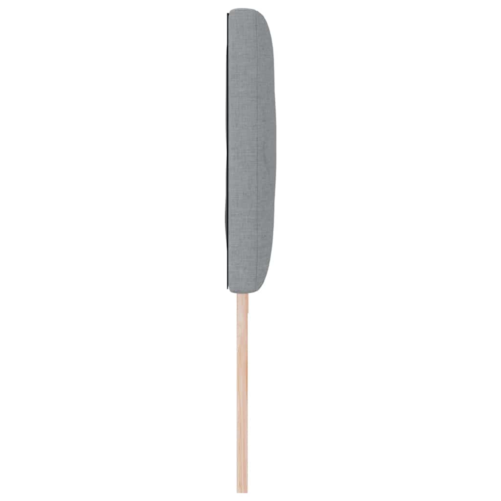 LED Kopfteil Hellgrau Stoff