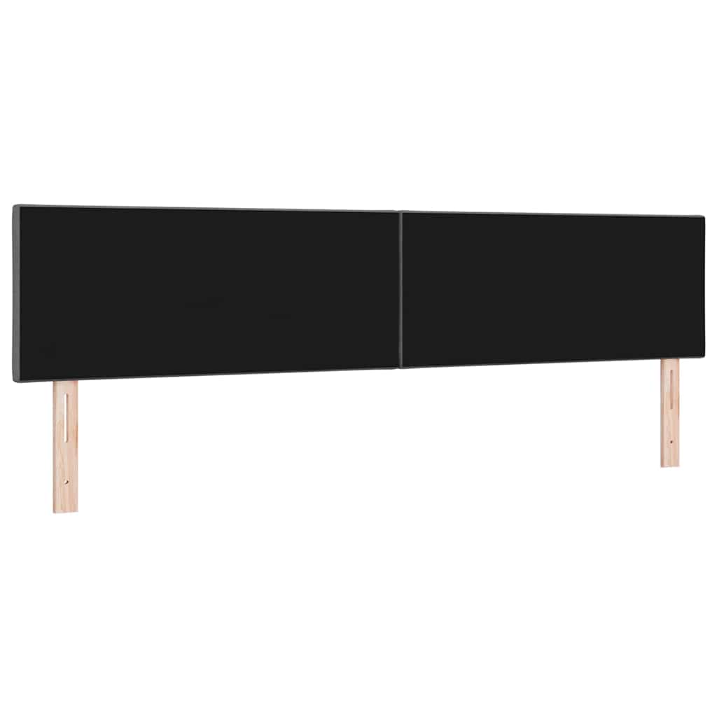 LED Kopfteil Grau 200 cm Stoff