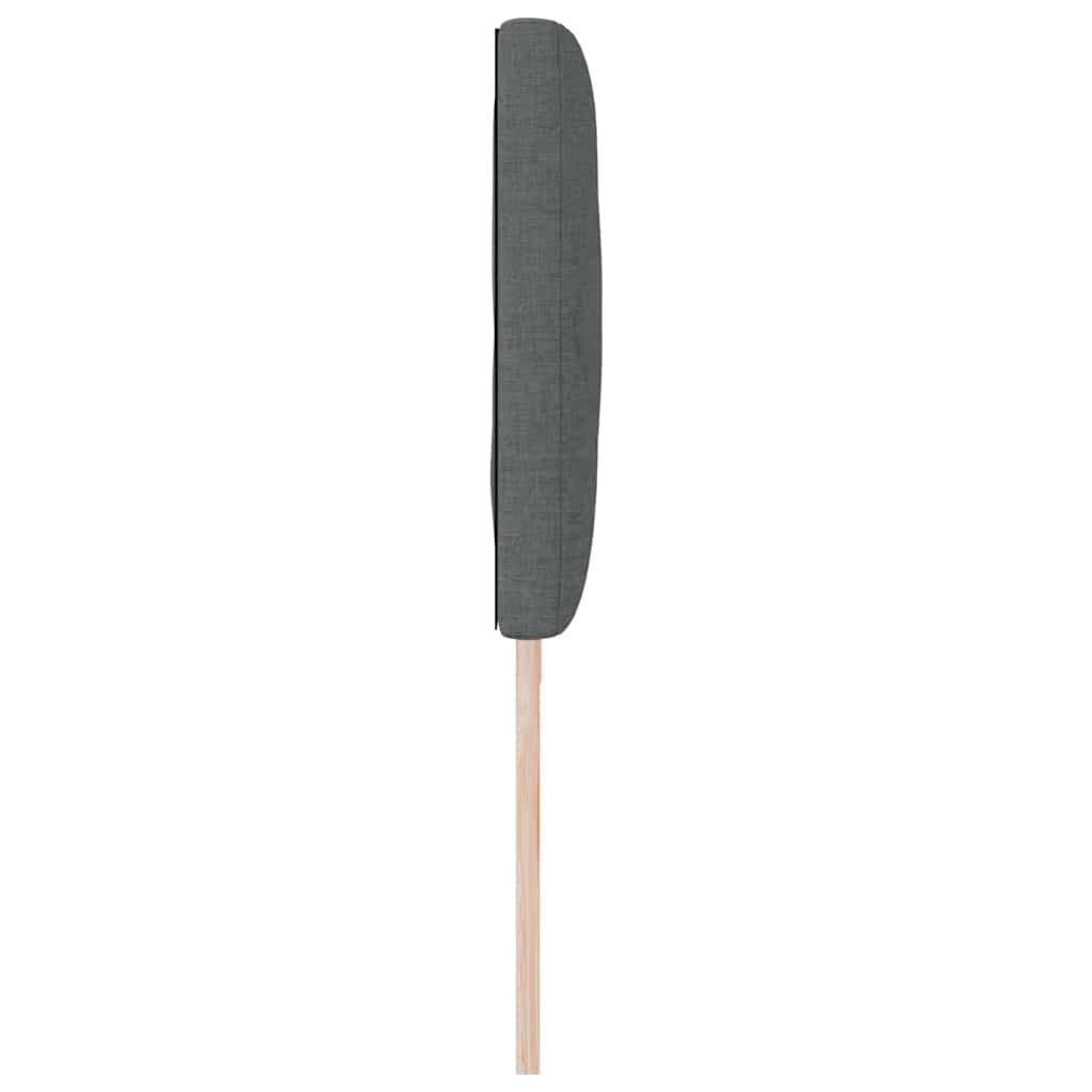 LED Kopfteil Grau 200 cm Stoff