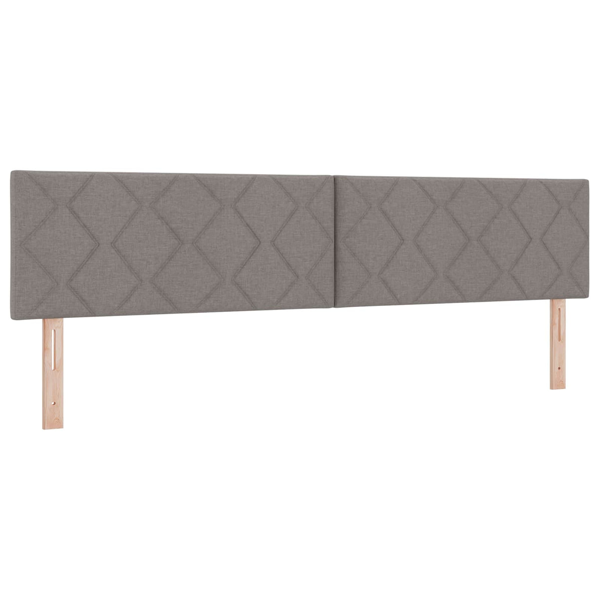 LED Kopfteil Taupe Stoff