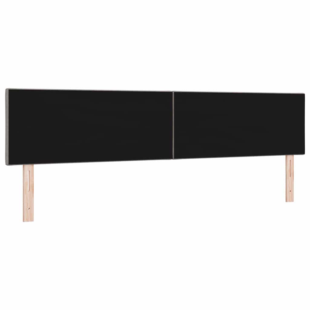 LED Kopfteil Taupe Stoff