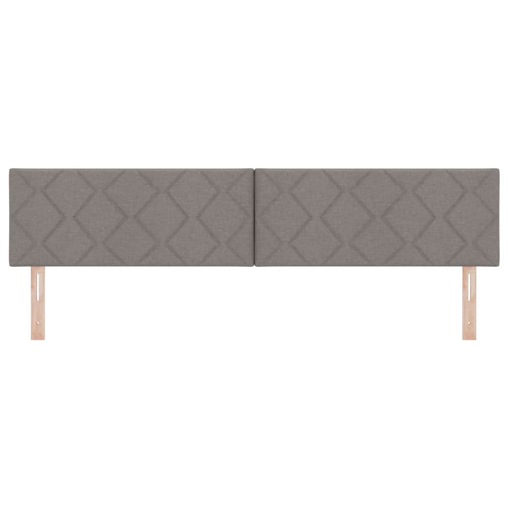 LED Kopfteil Taupe Stoff