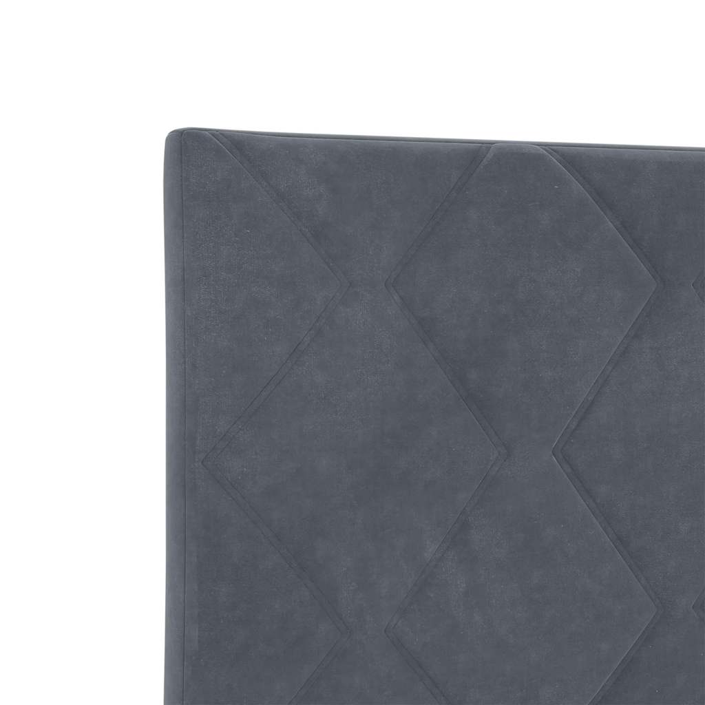 LED Kopfteil Dunkelgrau 200 cm Samt