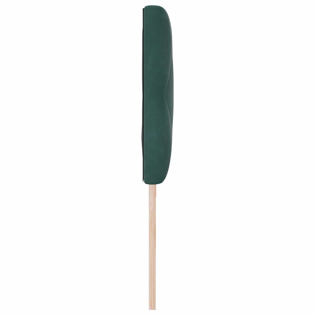 LED Kopfteil Dunkelgrün 200 cm Samt
