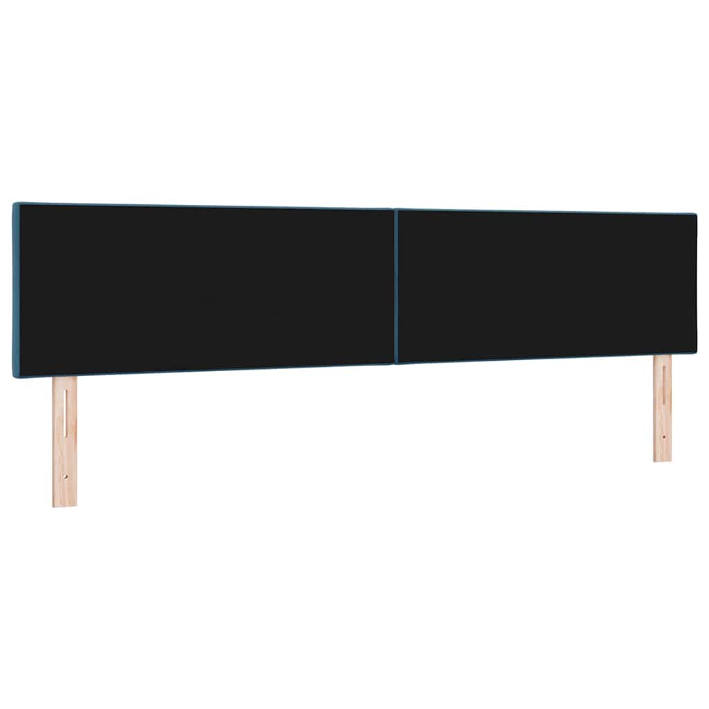 LED Kopfteil Dunkelblau 200 cm Samt