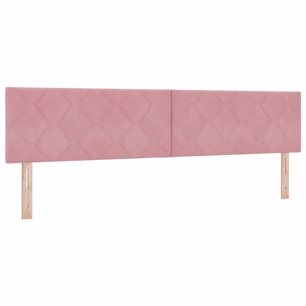 LED Kopfteil Rosa 200 cm Samt