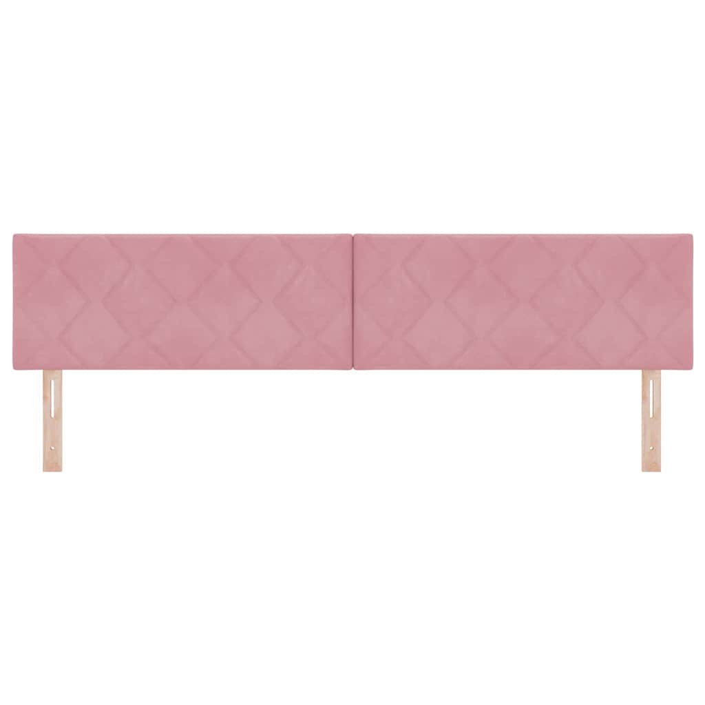 LED Kopfteil Rosa 200 cm Samt