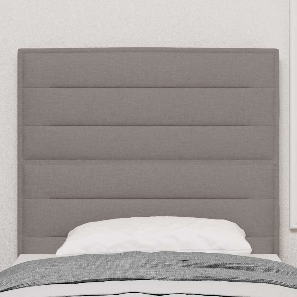 LED Kopfteil Taupe Stoff