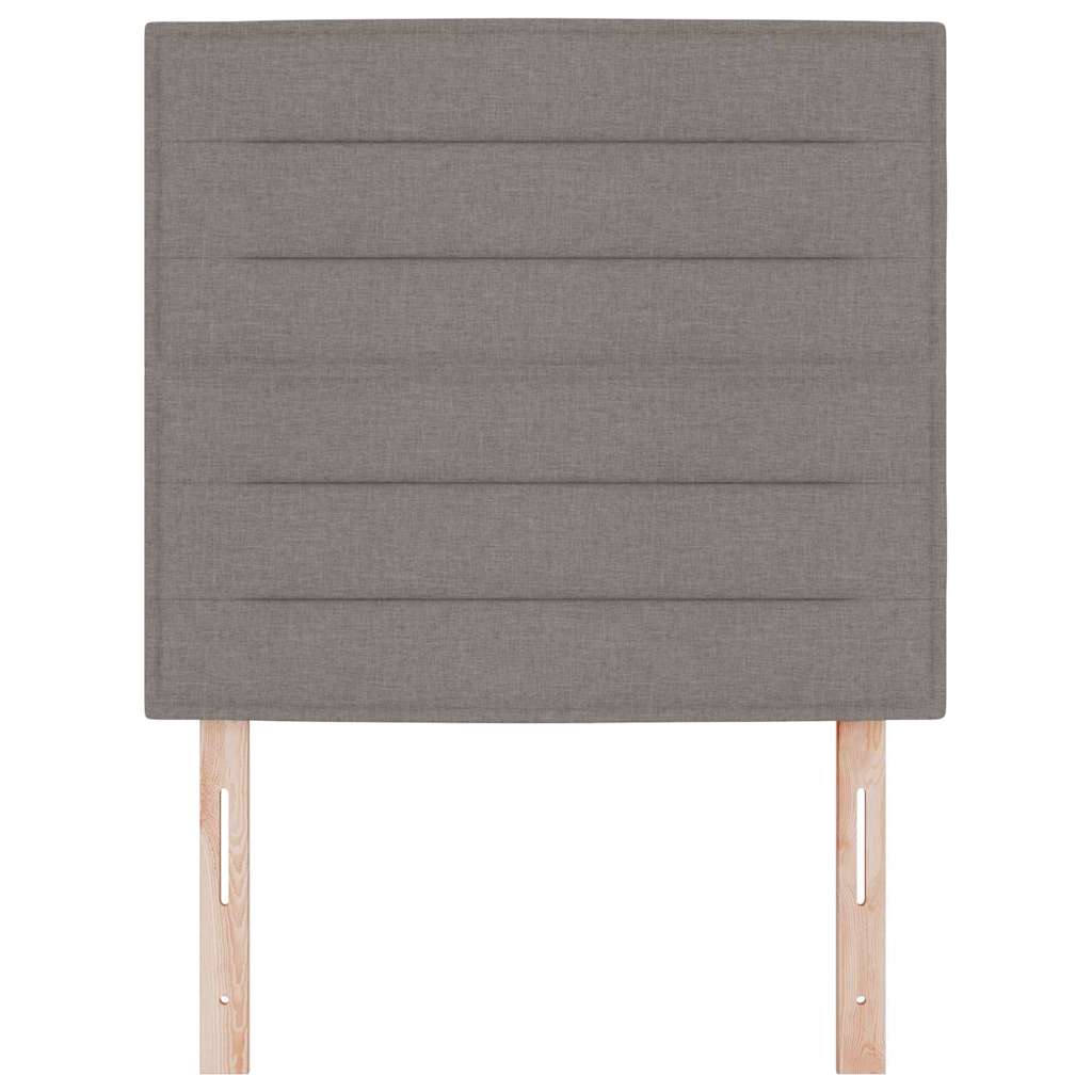 LED Kopfteil Taupe Stoff