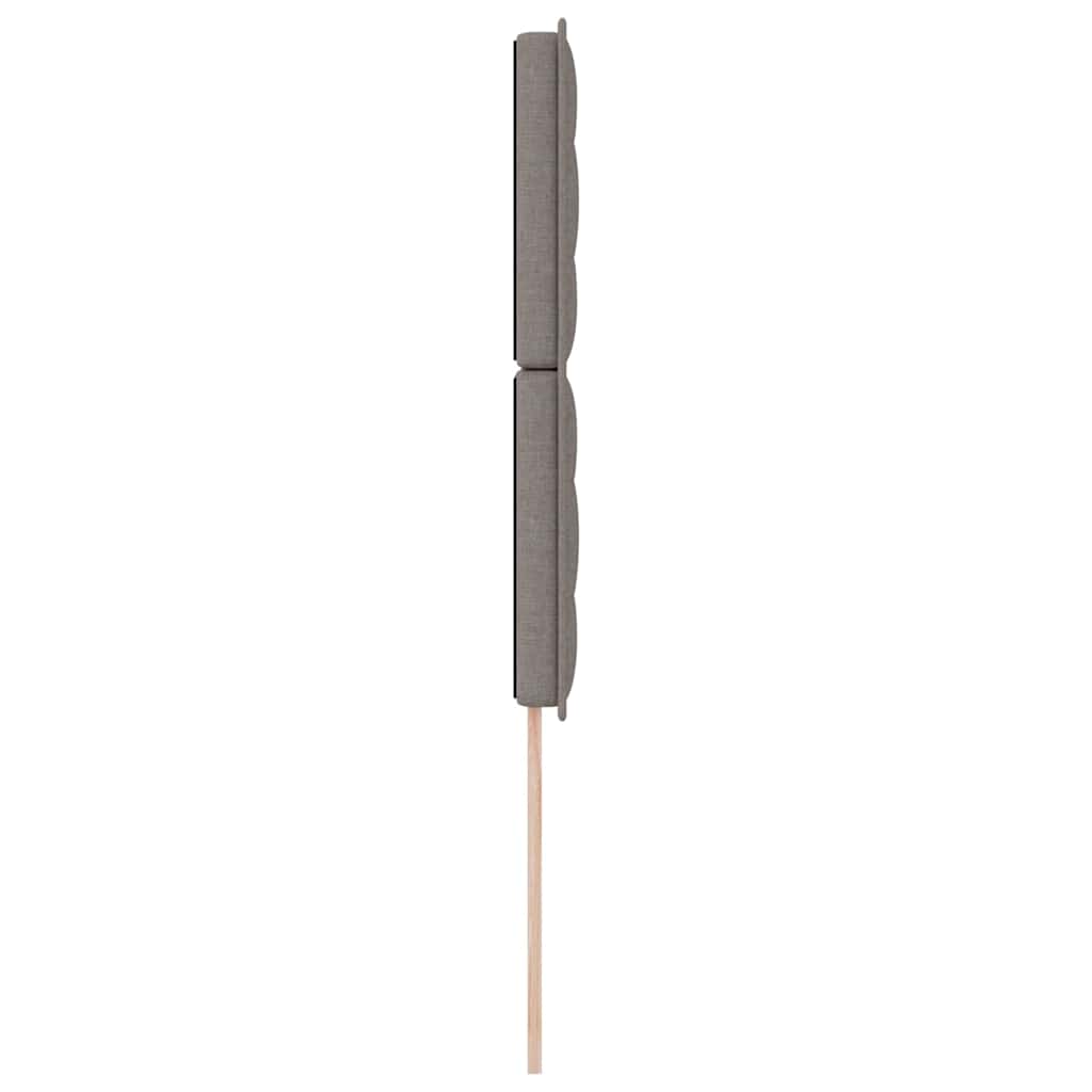 LED Kopfteil Taupe Stoff