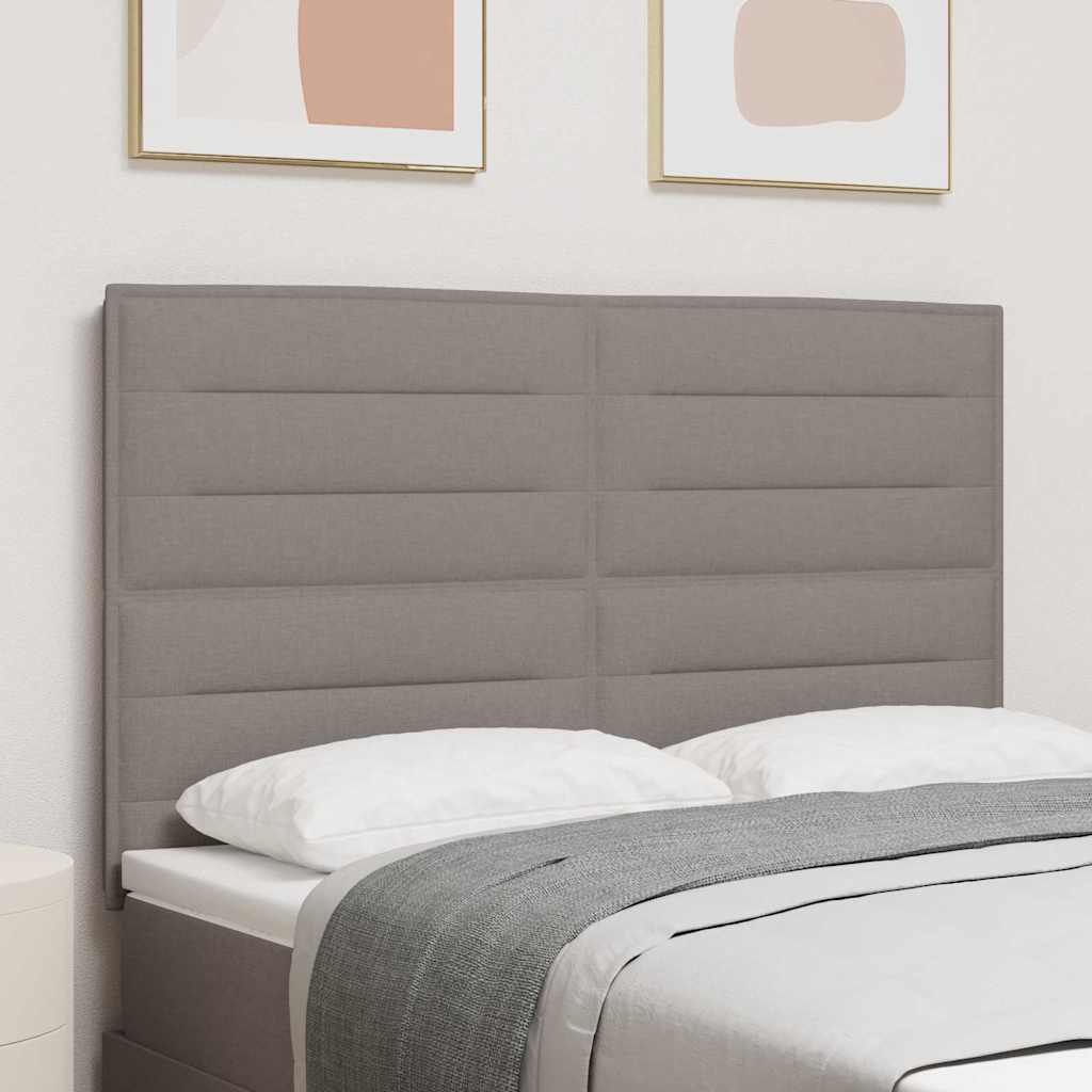 LED Kopfteil Taupe Stoff
