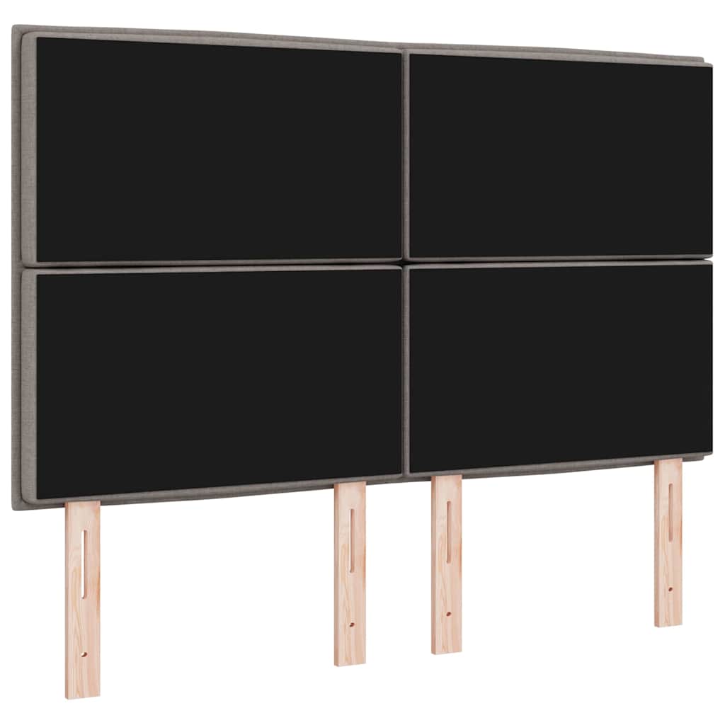 LED Kopfteil Taupe Stoff
