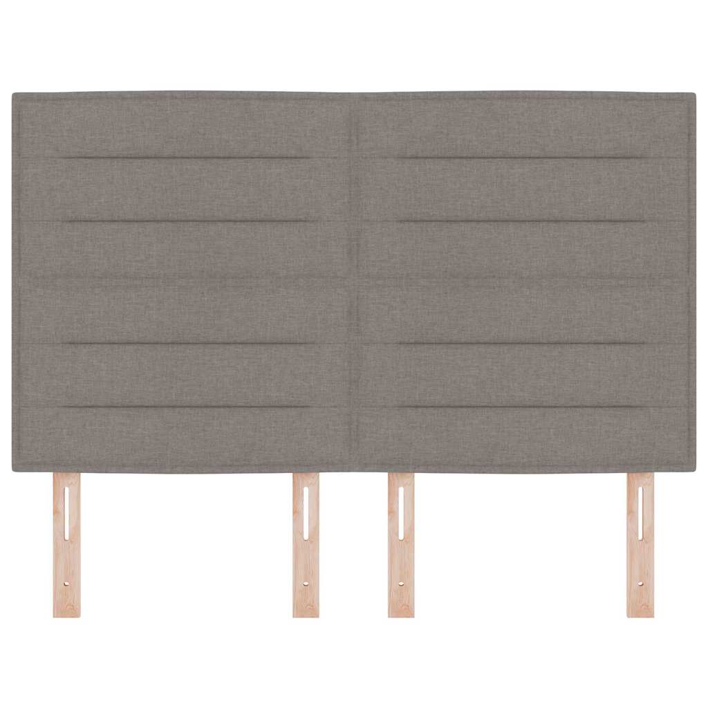LED Kopfteil Taupe Stoff