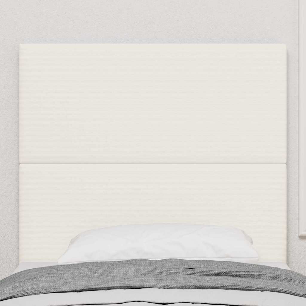 LED Kopfteil mit LED-Lichtleisten Creme 100 cm Cordstoff