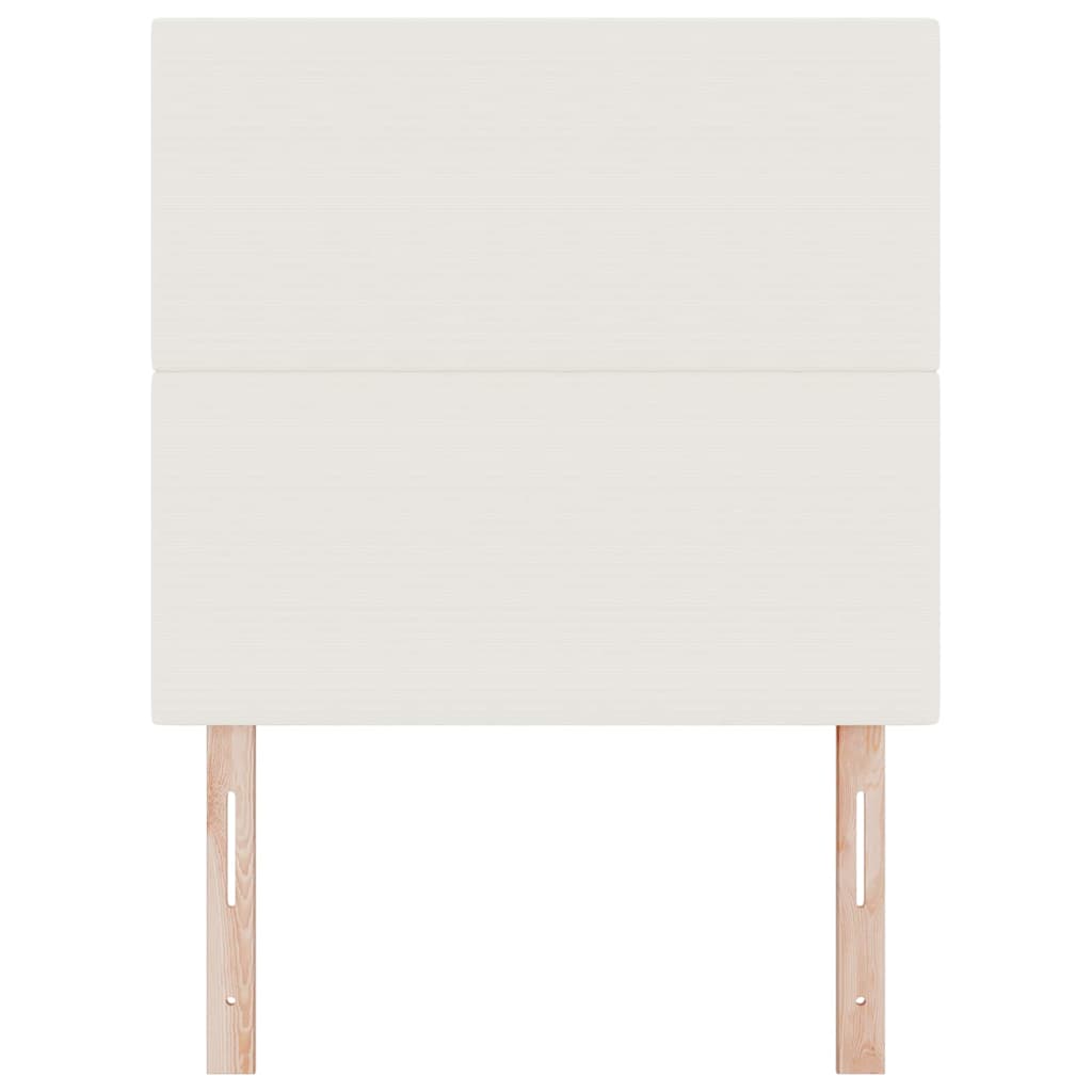LED Kopfteil mit LED-Lichtleisten Creme 100 cm Cordstoff