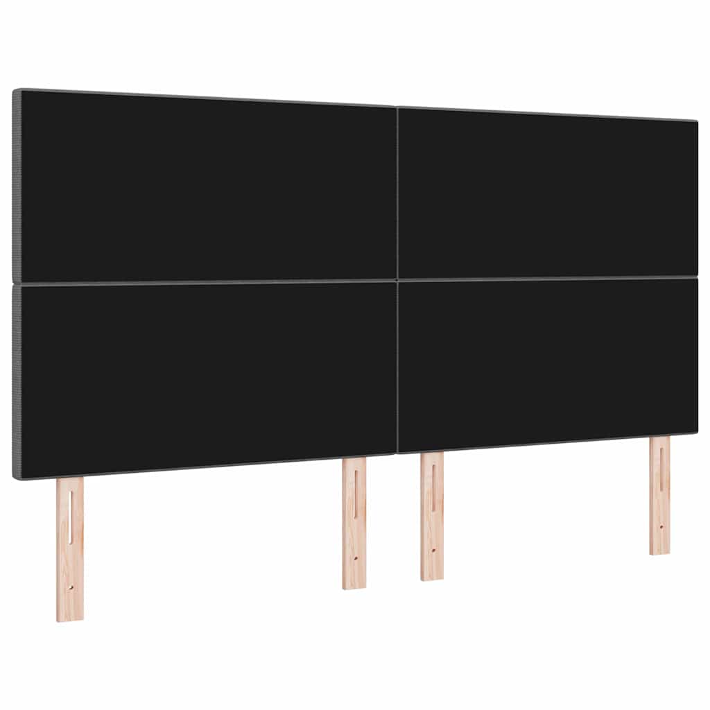 LED Kopfteil mit LED-Lichtleisten Hellgrau 180 cm Cordstoff