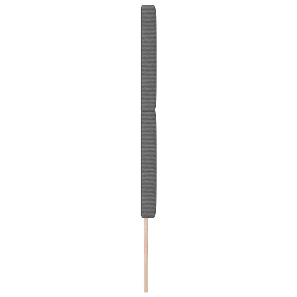 LED Kopfteil mit LED-Lichtleisten Hellgrau 180 cm Cordstoff