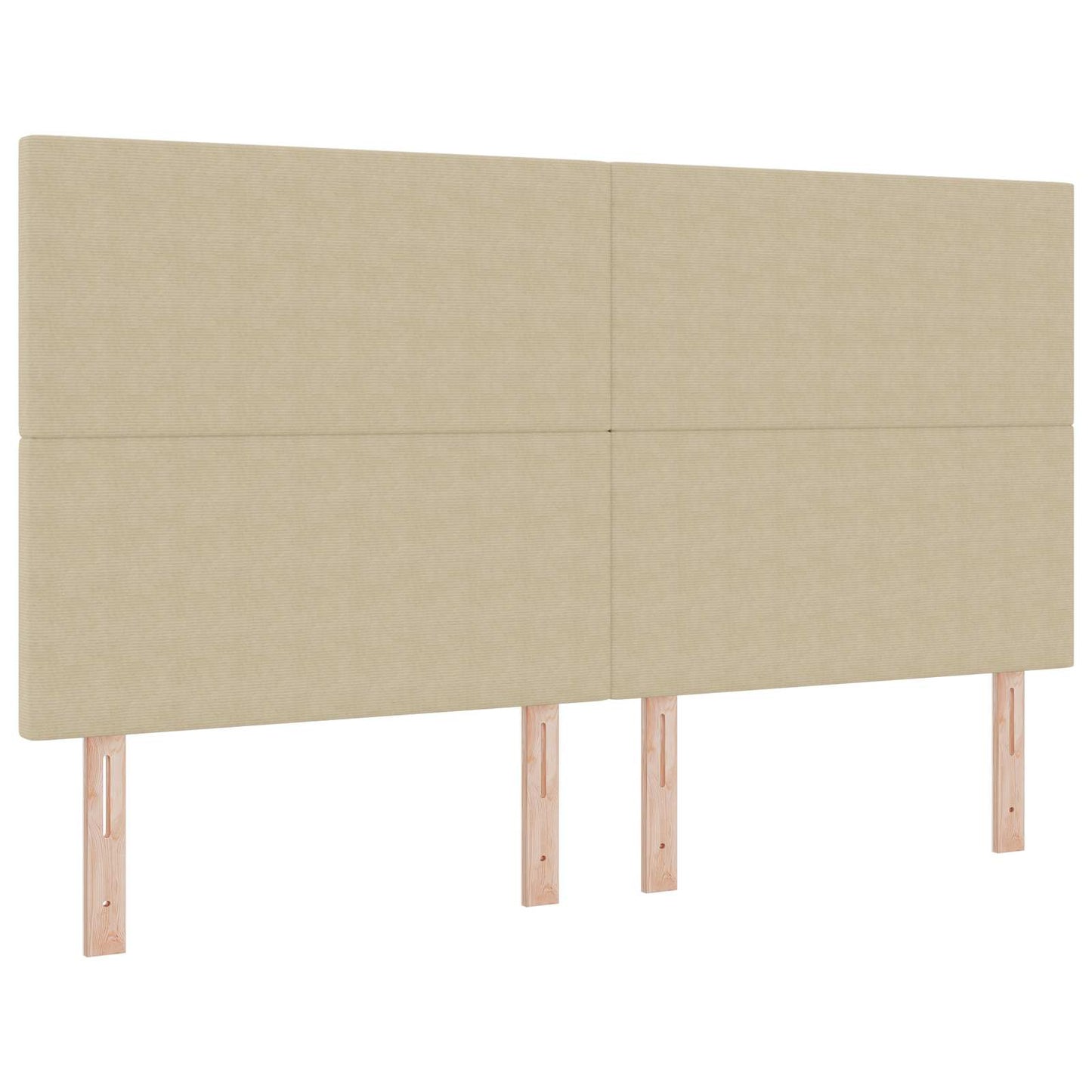 LED Kopfteil mit LED-Lichtleisten Grau-Grün 180 cm Cordstoff