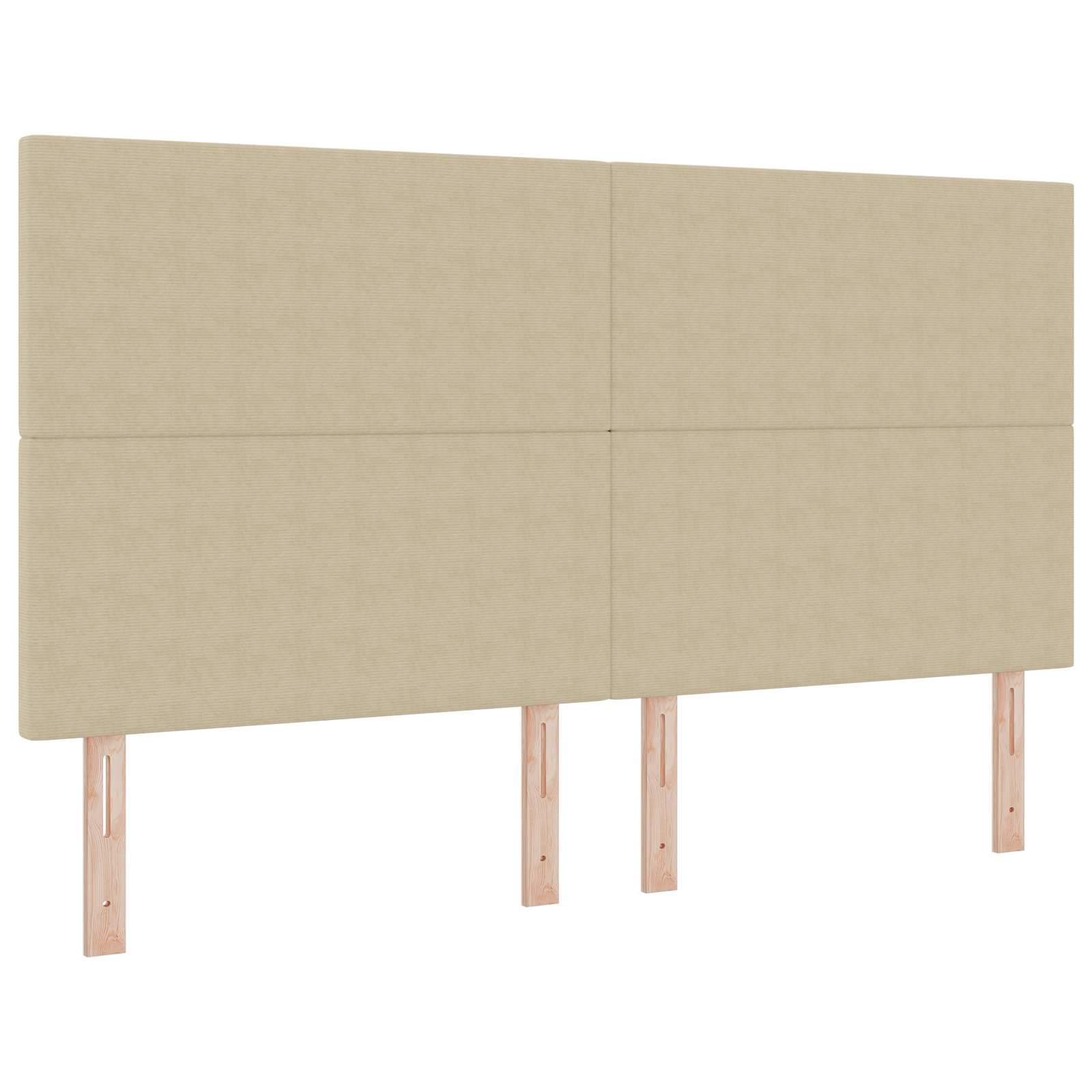 LED Kopfteil mit LED-Lichtleisten Grau-Grün 180 cm Cordstoff