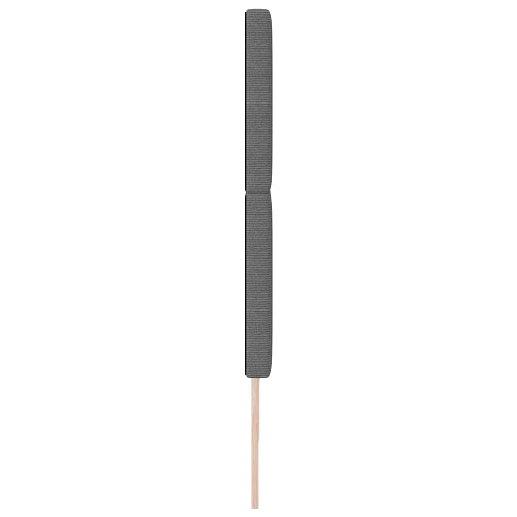 LED Kopfteil mit LED-Lichtleisten Hellgrau 200 cm Cordstoff