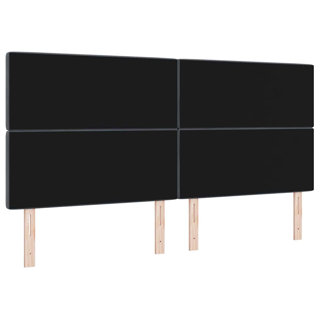 LED Kopfteil mit LED-Lichtleisten Dunkelgrau 200 cm Samt