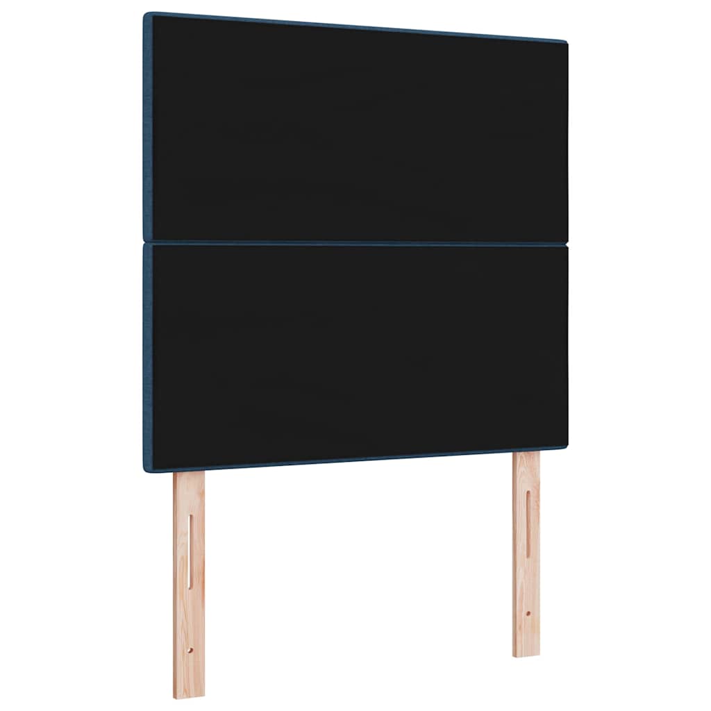 LED Kopfteil mit LED-Lichtleisten mit Kopfteil Blau 80 cm Stoff