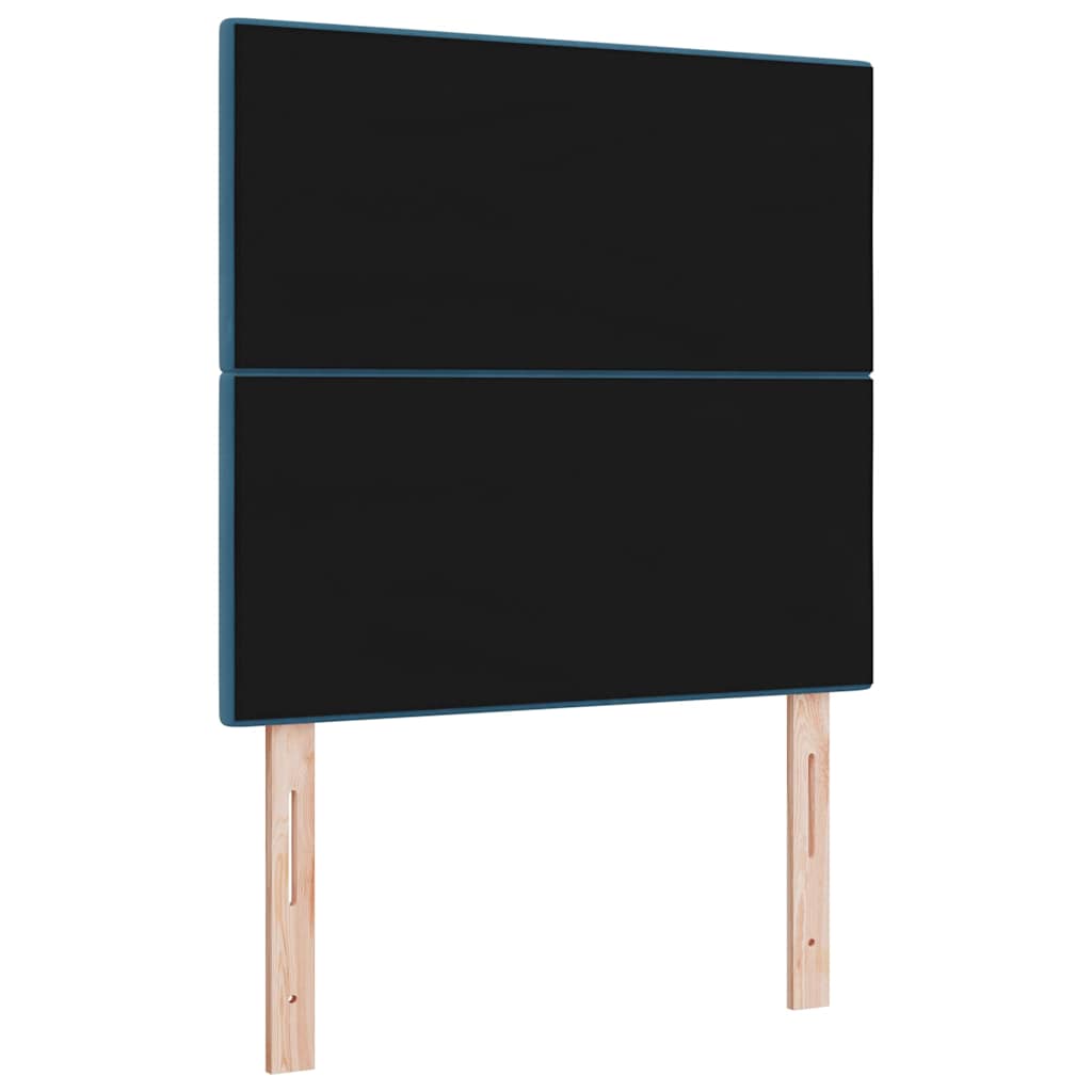 LED Kopfteil mit LED-Lichtleisten Blau 80 cm Samt