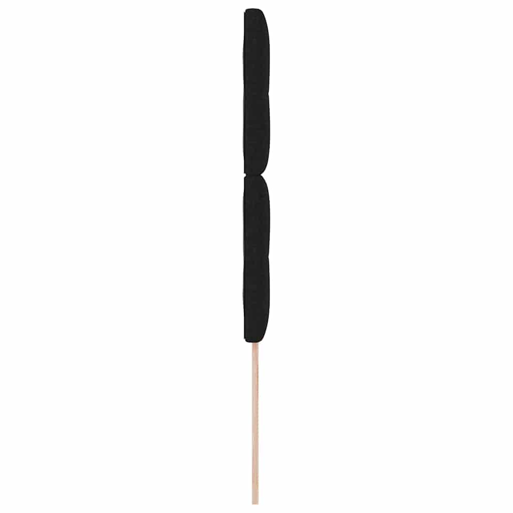 LED Kopfteil mit LED-Lichtleisten Schwarz 90 cm Stoff