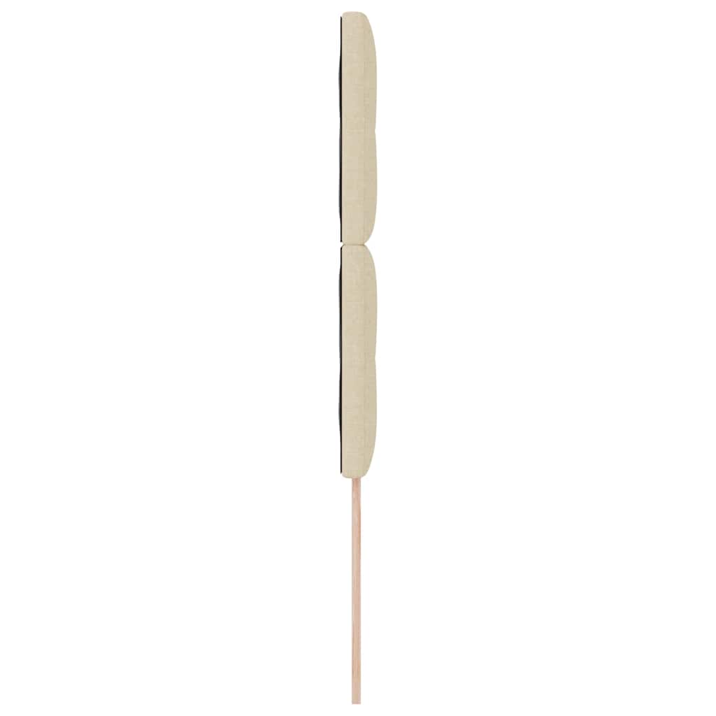 LED Kopfteil mit LED-Lichtleisten Creme 100 cm Stoff