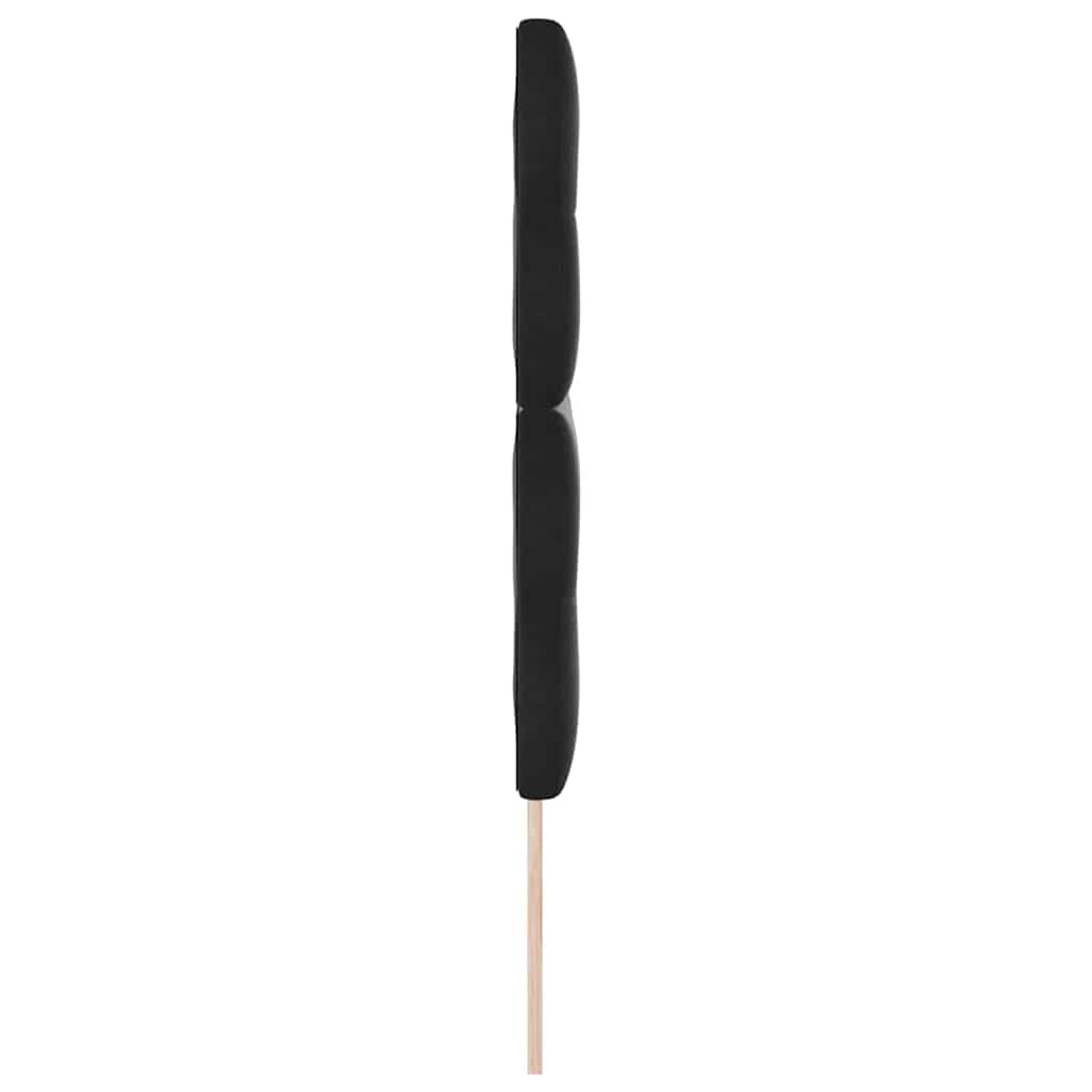 LED Kopfteil mit LED-Lichtleisten Schwarz 144 cm Samt