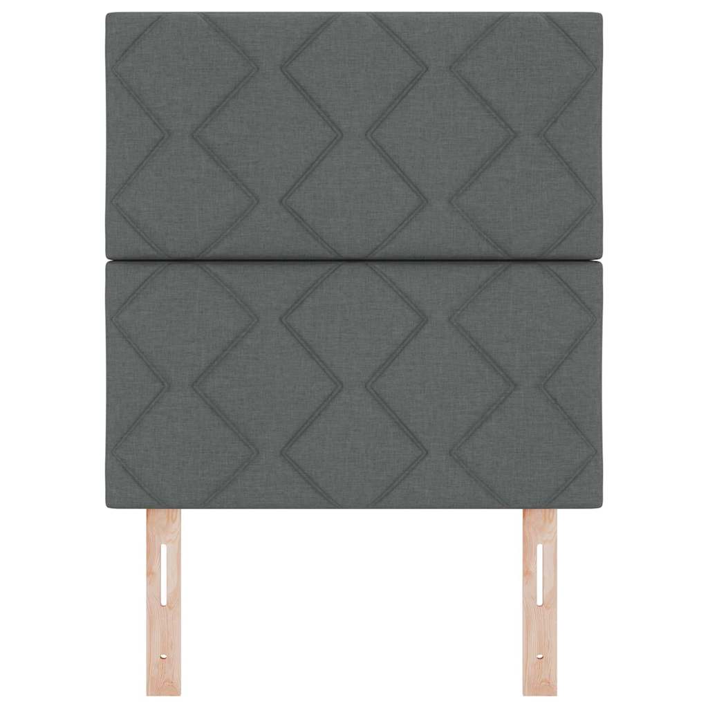 LED Kopfteil Grau Stoff
