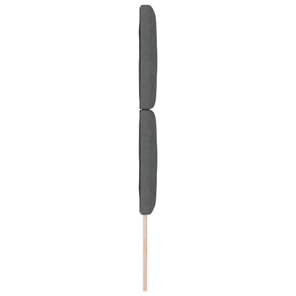 LED Kopfteil Grau Stoff