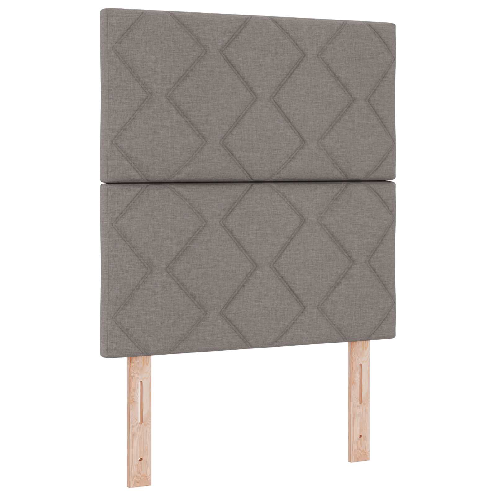 LED Kopfteil Taupe Stoff
