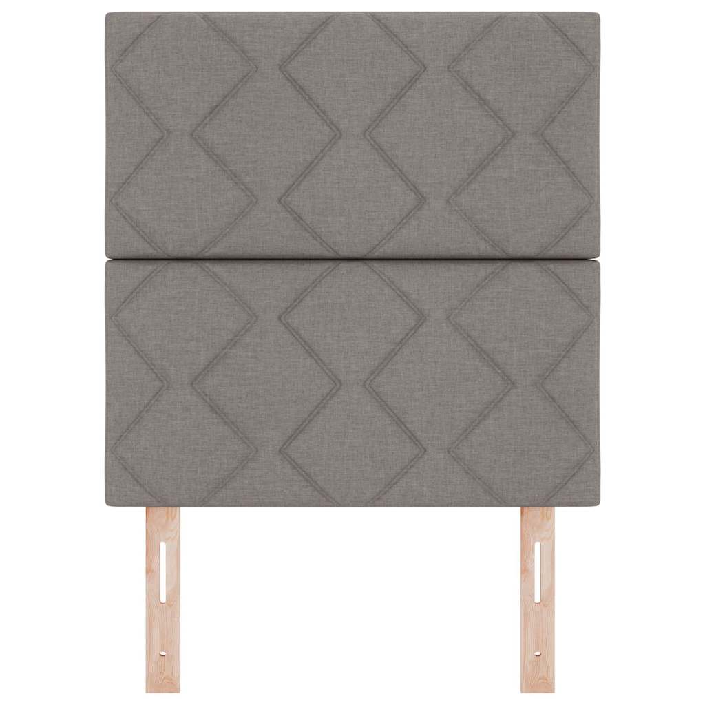 LED Kopfteil Taupe Stoff