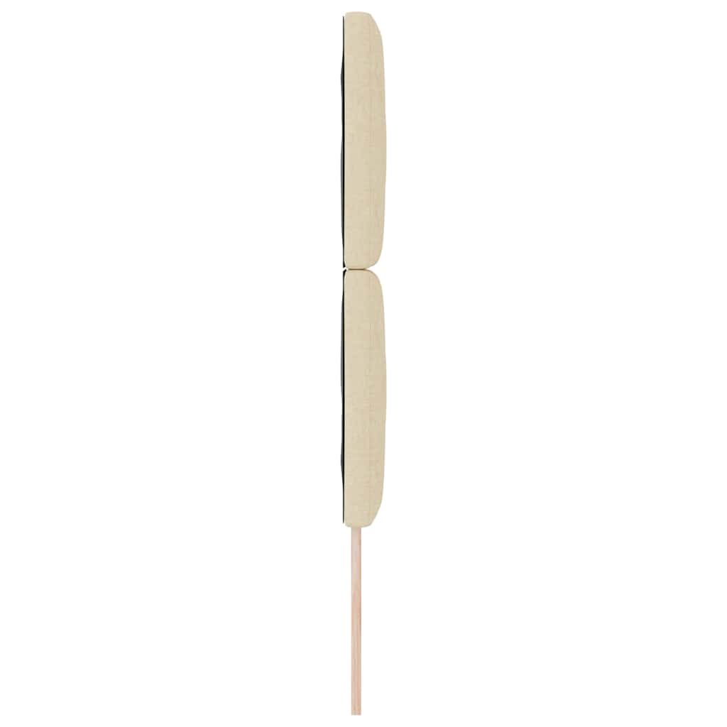 LED Kopfteil Creme Stoff