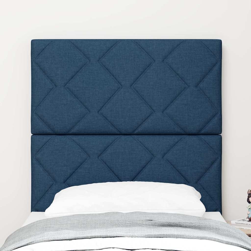 LED Kopfteil Blau 80 cm Stoff
