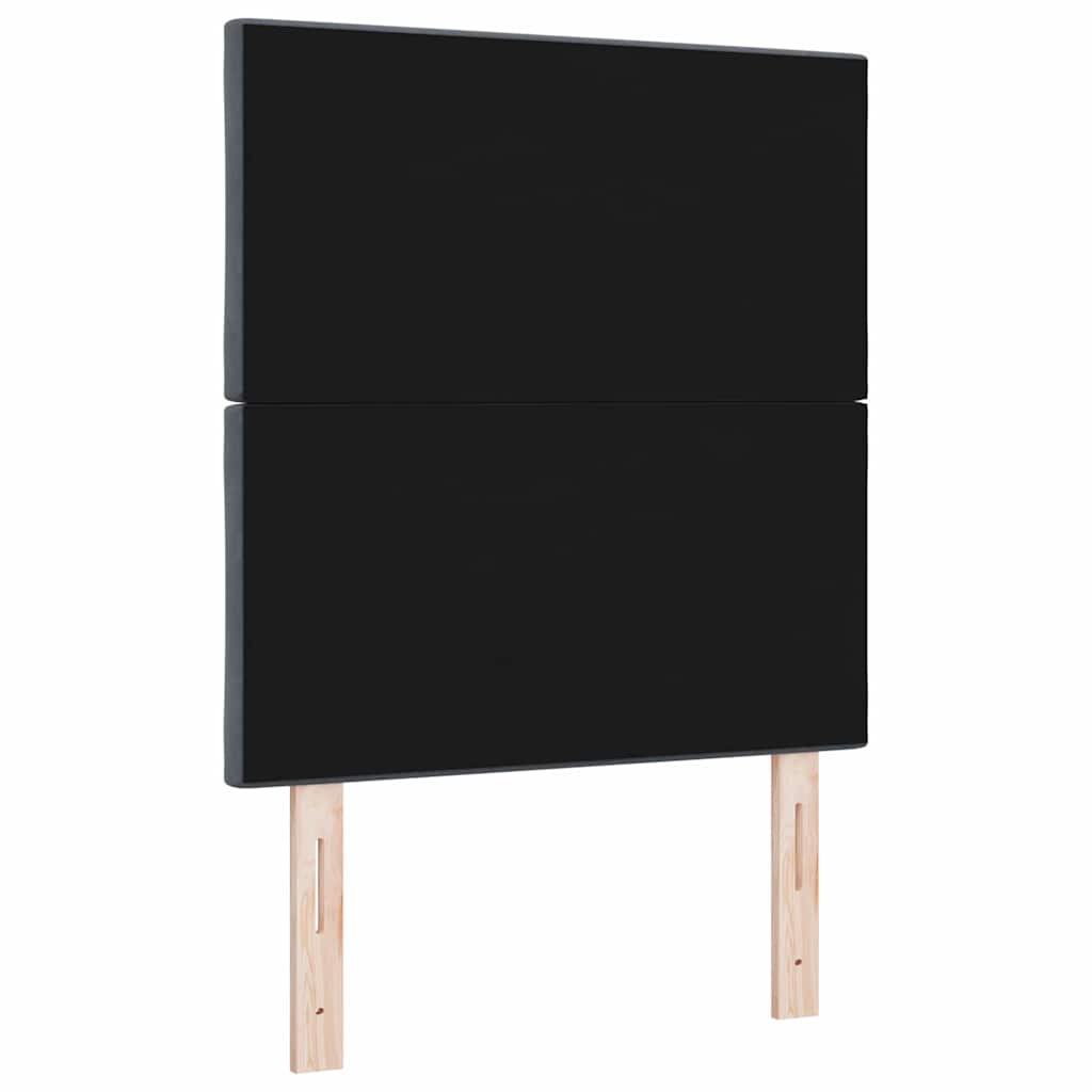 LED Kopfteil Dunkelgrau 80 cm Samt