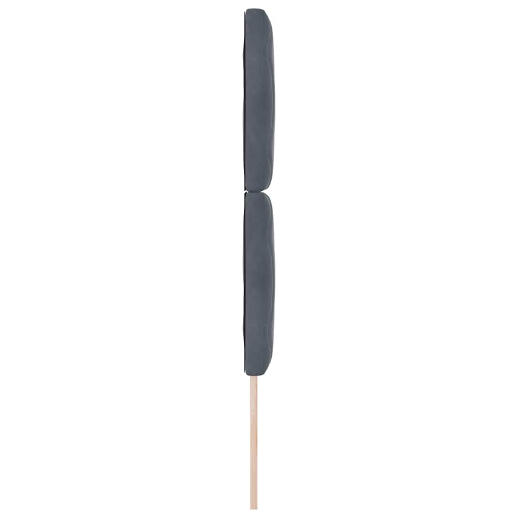 LED Kopfteil Dunkelgrau 80 cm Samt