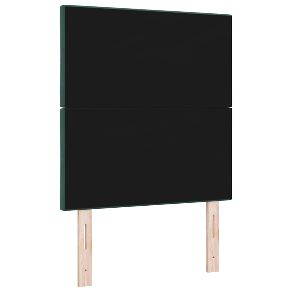 LED Kopfteil Dunkelgrün 80 cm Samt