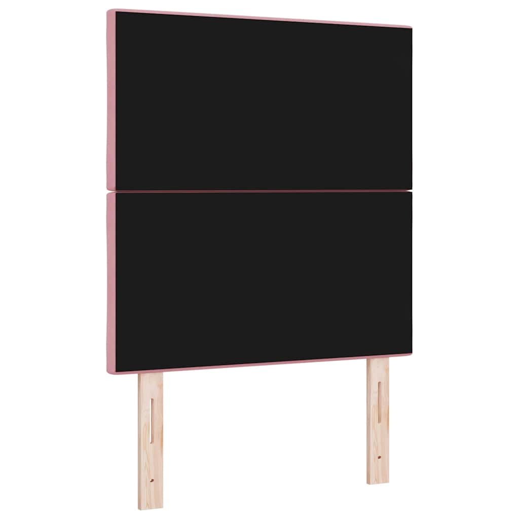 LED Kopfteil Rosa 80 cm Samt