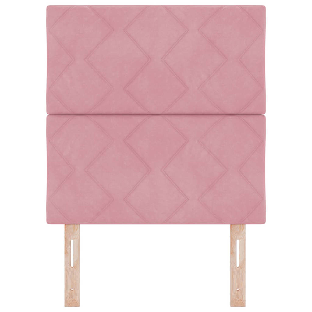 LED Kopfteil Rosa 80 cm Samt
