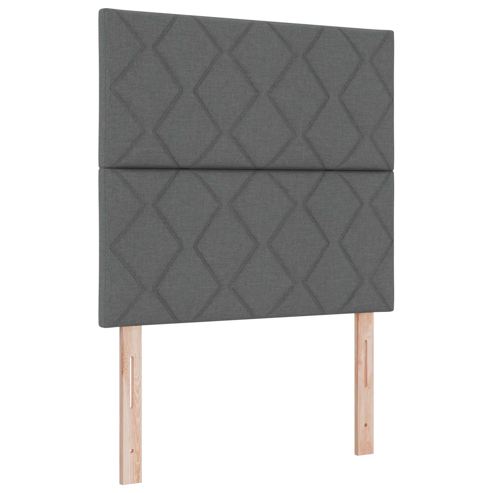 LED Kopfteil Grau 90 cm Stoff