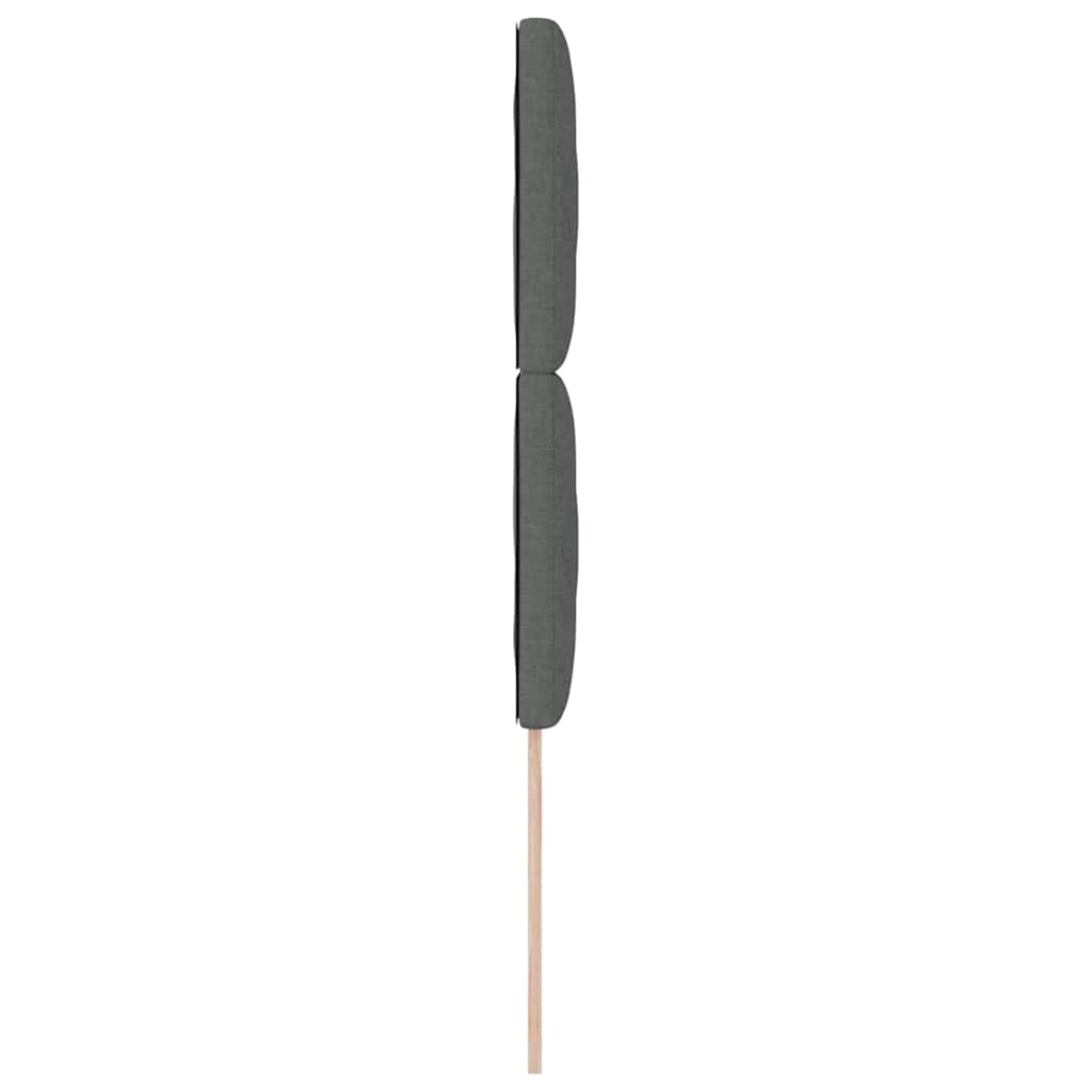 LED Kopfteil Grau 90 cm Stoff