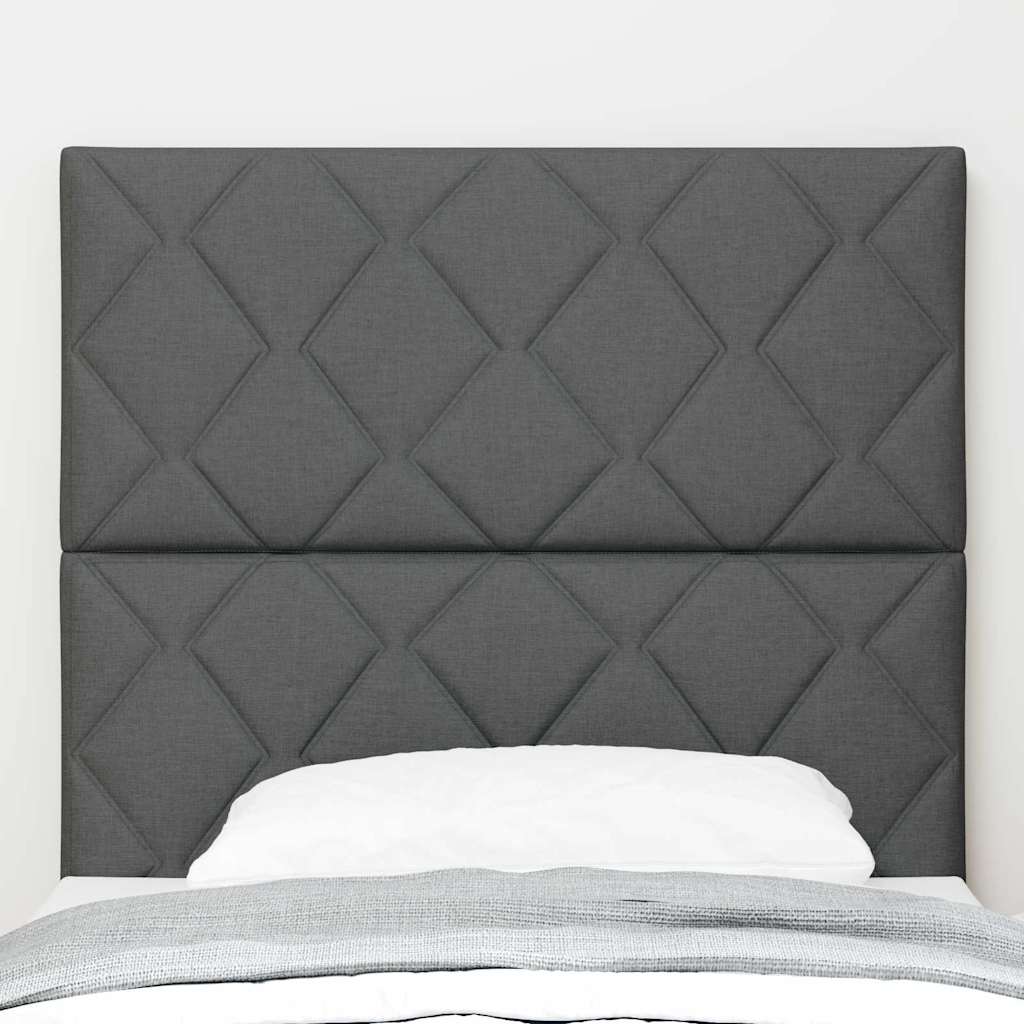 LED Kopfteil Grau 100 cm Stoff